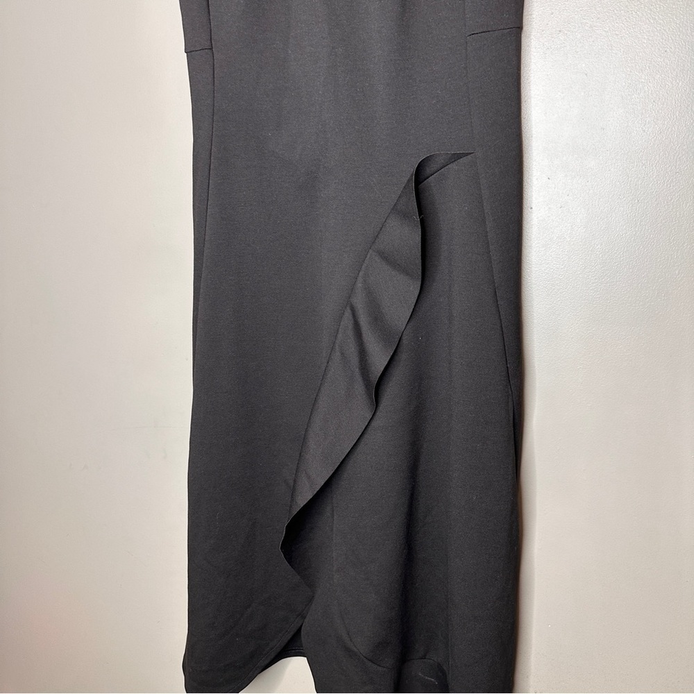 Simply Vera Vera Wang black ruffle midi dress - Picture 2 of 6